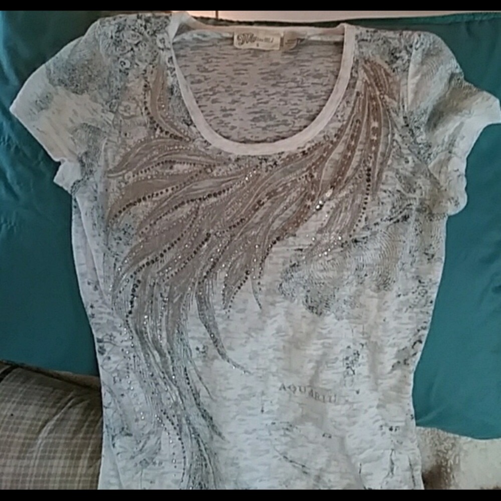 MISS ME Embellished Top